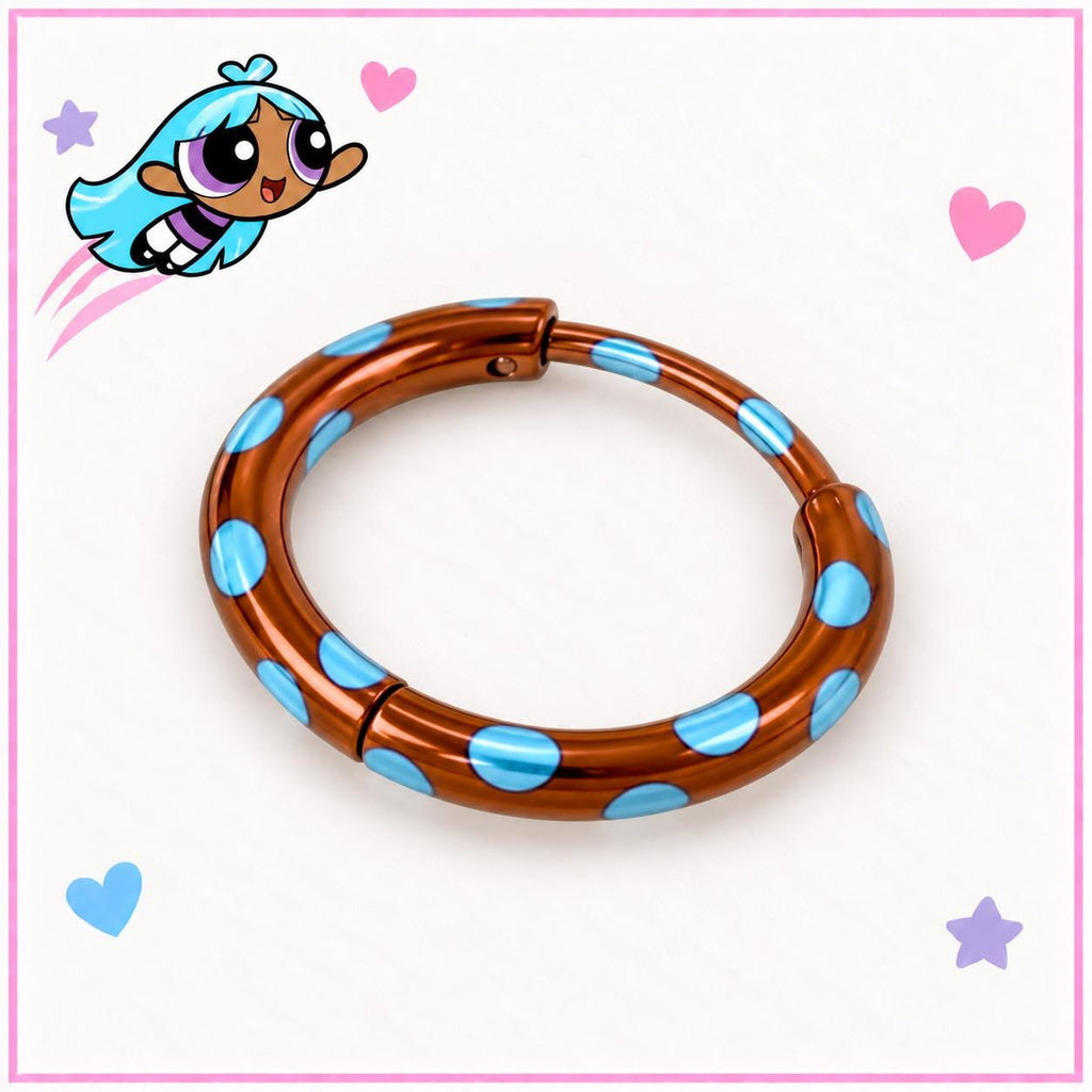 Multicolor Dot Clicker Ring detail 2