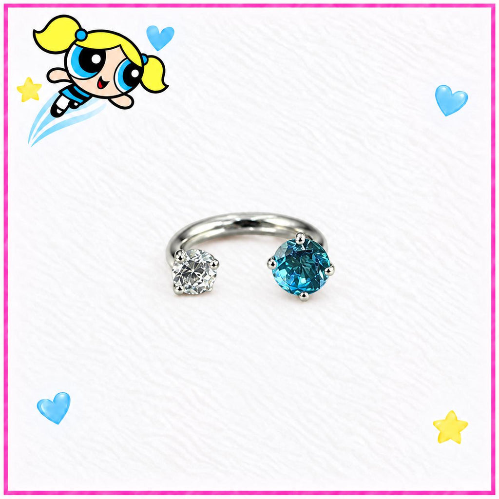 Gem Horseshoe Ring detail 3