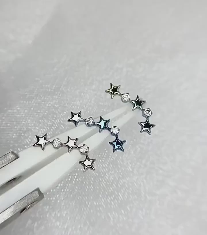 Triple Star F136 Titanium flat-back jewelry video 01