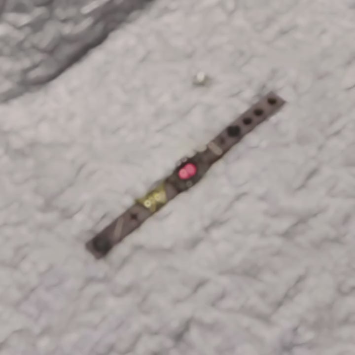 Vintage Grunge Grey Leather Bracelet - Pink Dragon Eye Cuff with Gold Moth Charms - Fairy Grunge Fantasy Wristband