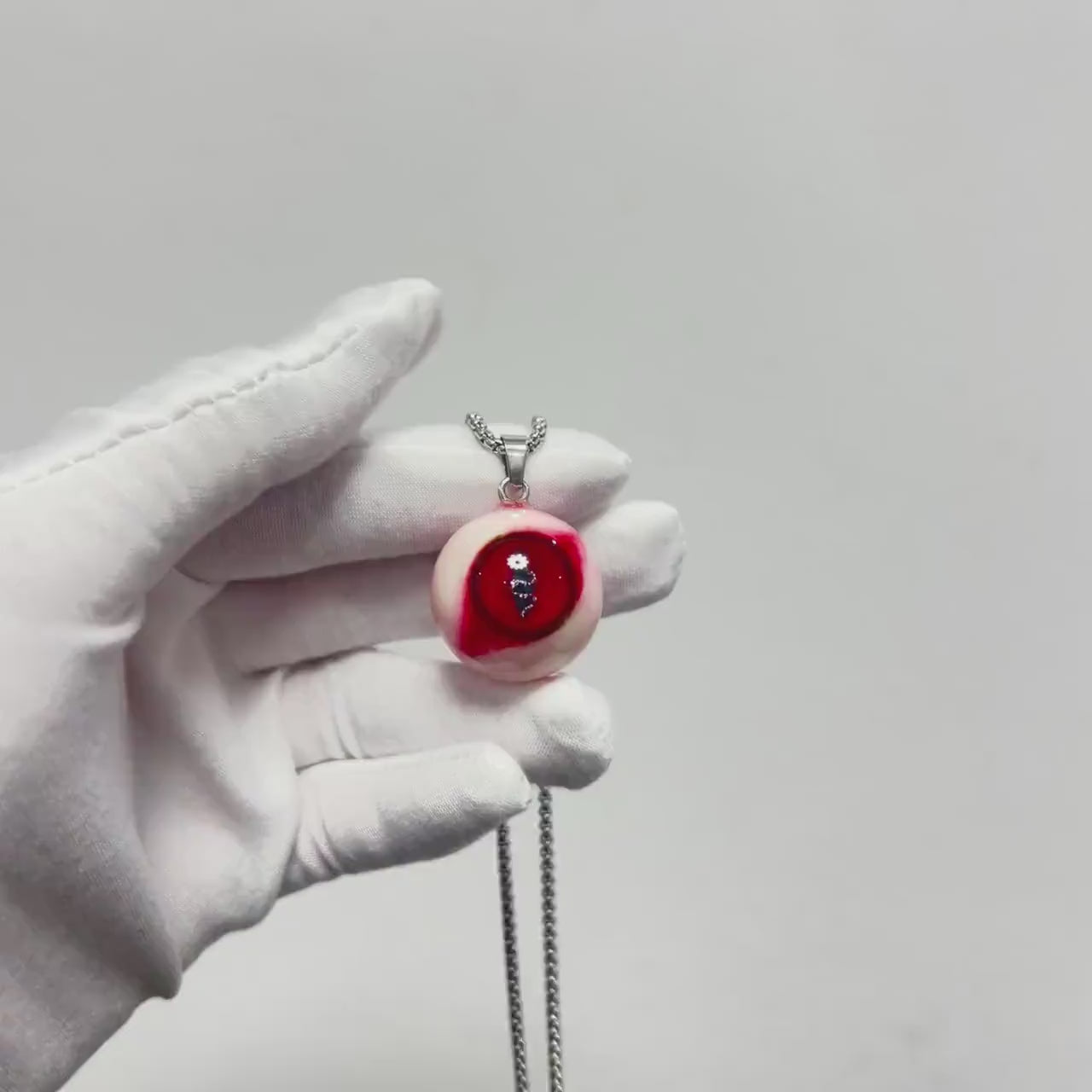 Œil de Cthulhu - Collier à double pupille sanglante