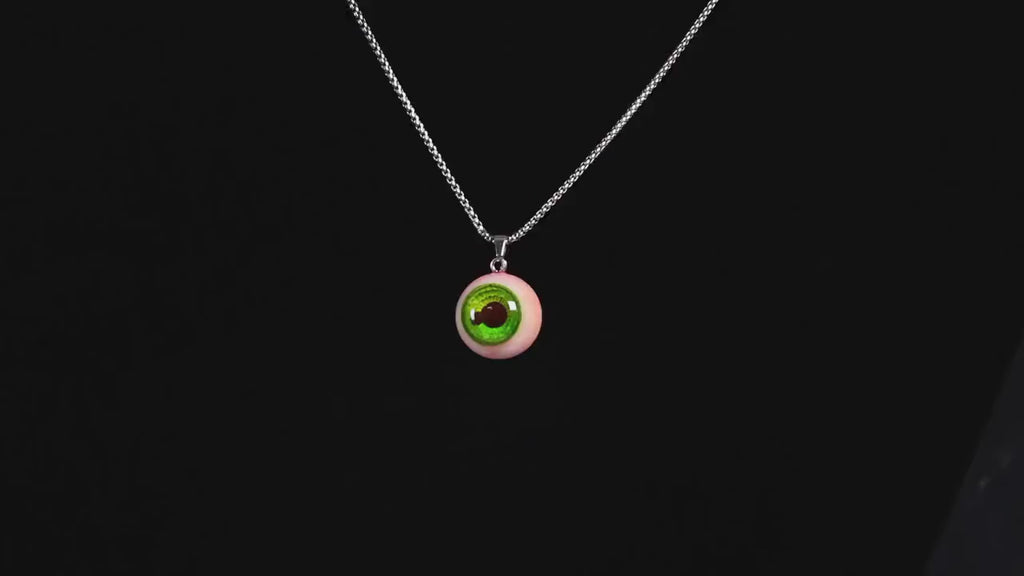 Cthulhu-Auge – Halskette mit blutiger Doppelpupille