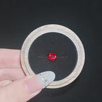 ETSY 4553754524 | VIDEO 2 | Red Moissanite Flat Back Stud