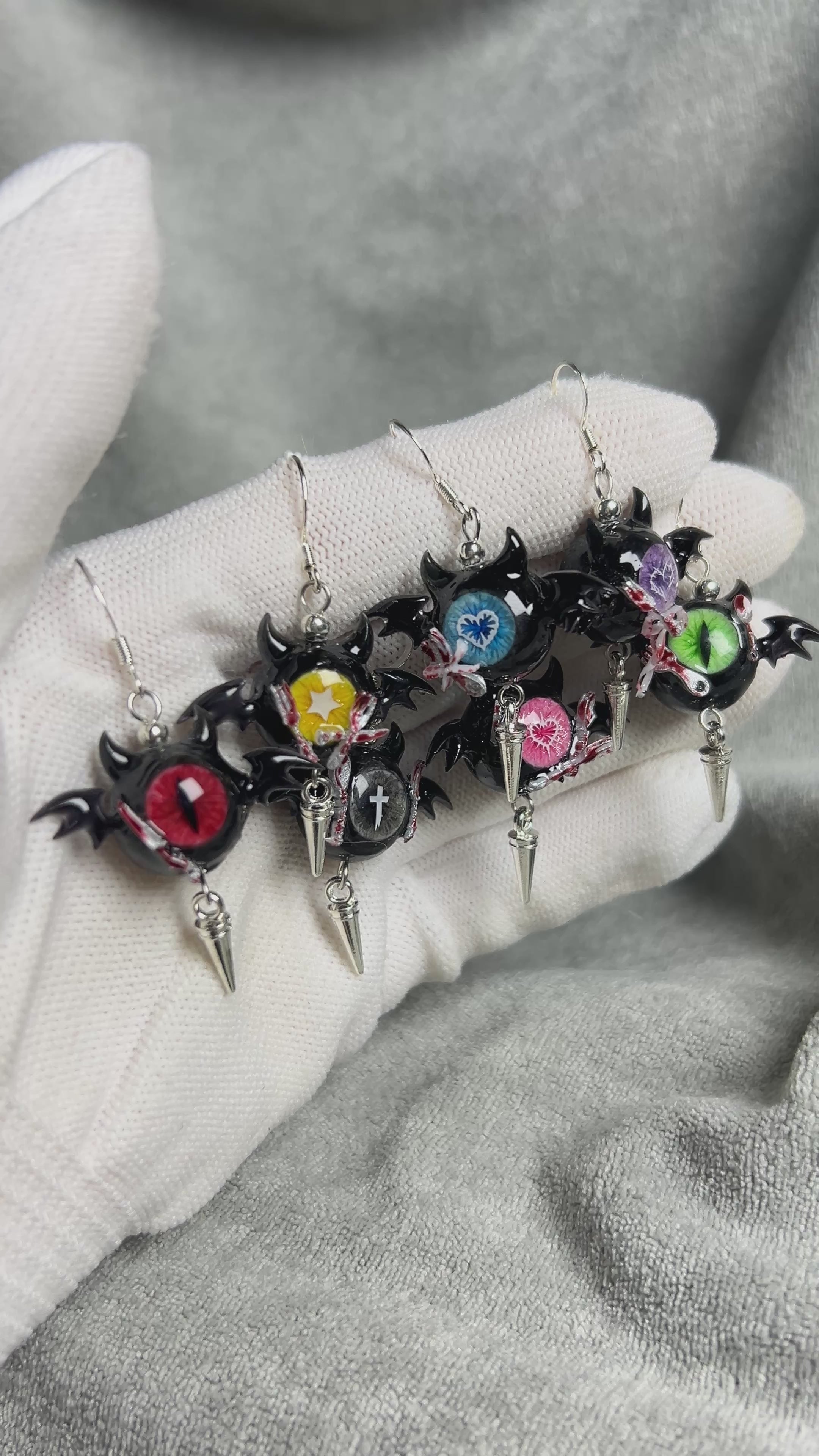 Cthulhu Eye - Dark Temptress: Succubus Earrings