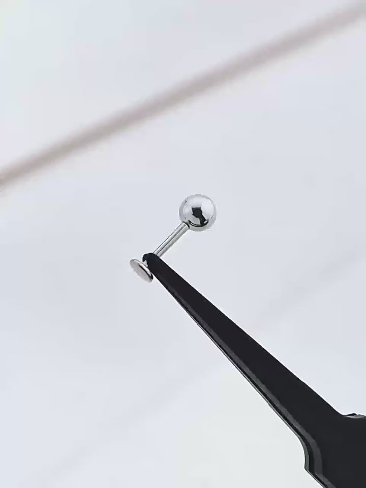 Clou labret en acier inoxydable à filetage externe Basic Spike 