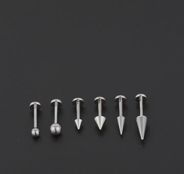Ball & Spike F136 Titanium flat-back jewelry video 01