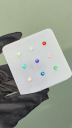 Titanium Aurora Orb Opal Piercing Top