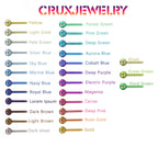 Prong-Set CZ titanium industrial barbell, detail view 10