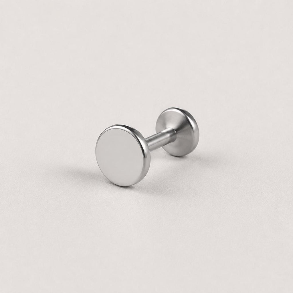 Minimal Disc 5mm threadless push-pin jewelry