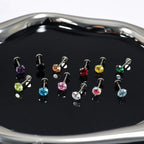 Spectrum Round CZ threadless push-pin detail 4
