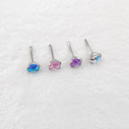 Spectrum Round CZ threadless push-pin detail 5