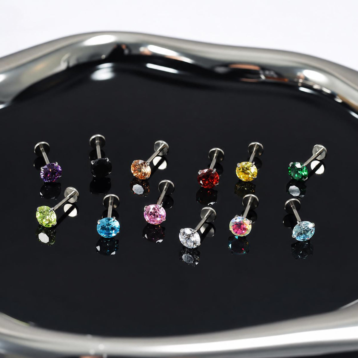 ETSY 4563410610 | IMAGE 4 | Spectrum Round CZ