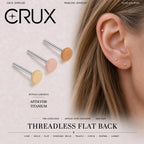 Skin-Tone Disc threadless push-pin jewelry