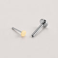 Skin-Tone Disc Sunlit Cream threadless push-pin jewelry