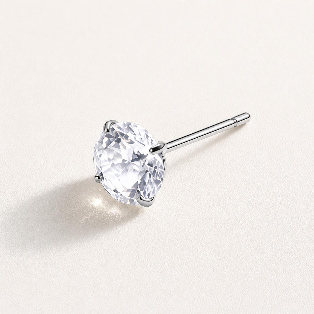Spectrum Round CZ Top Arctic Star threadless push-pin jewelry