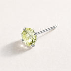 Spectrum Round CZ Top Lemon Halo threadless push-pin jewelry