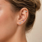 Prong-Set Round Opal threadless push-pin detail 7