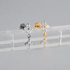Four-Petal Flower Dangle threadless push-pin detail 6
