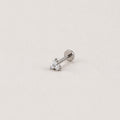 Three-Leaf Clover CZ Moonlit Clover threadless push-pin jewelry