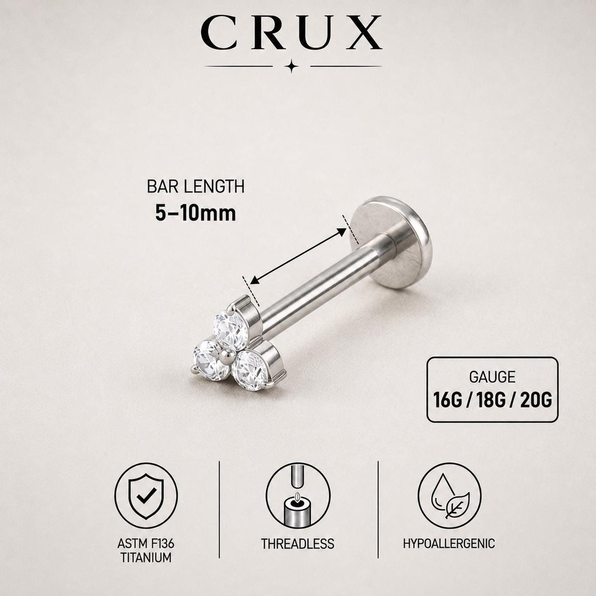 ETSY 4563584260 | IMAGE 8 | Three-Leaf Clover CZ