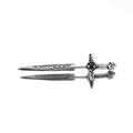 Engraved Dark Sword Stainless Steel Ear Studs - Engraved Dark Sword Stainless Steel Ear Studs - Single by CRUXJEWELRY