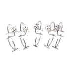 Kyoto Limited - Stainless Steel Word Clip & Fake Hoop - Kyoto Limited - Stainless Steel Word Clip & Fake Hoop - 亜 / Ear Clip / 8mm by CRUXJEWELRY