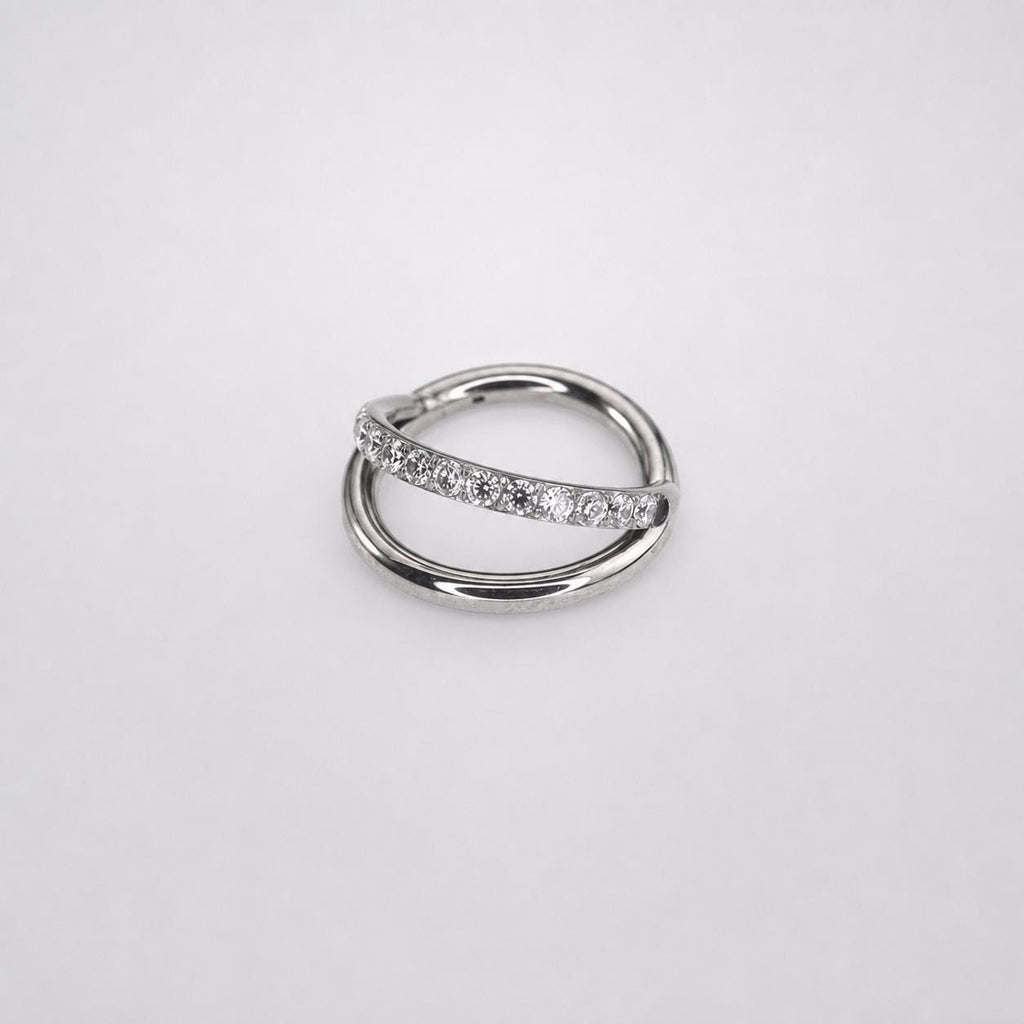 ETSY 4540710263 | IMAGE 5 | Titanium Double Layer CZ Septum Clicker