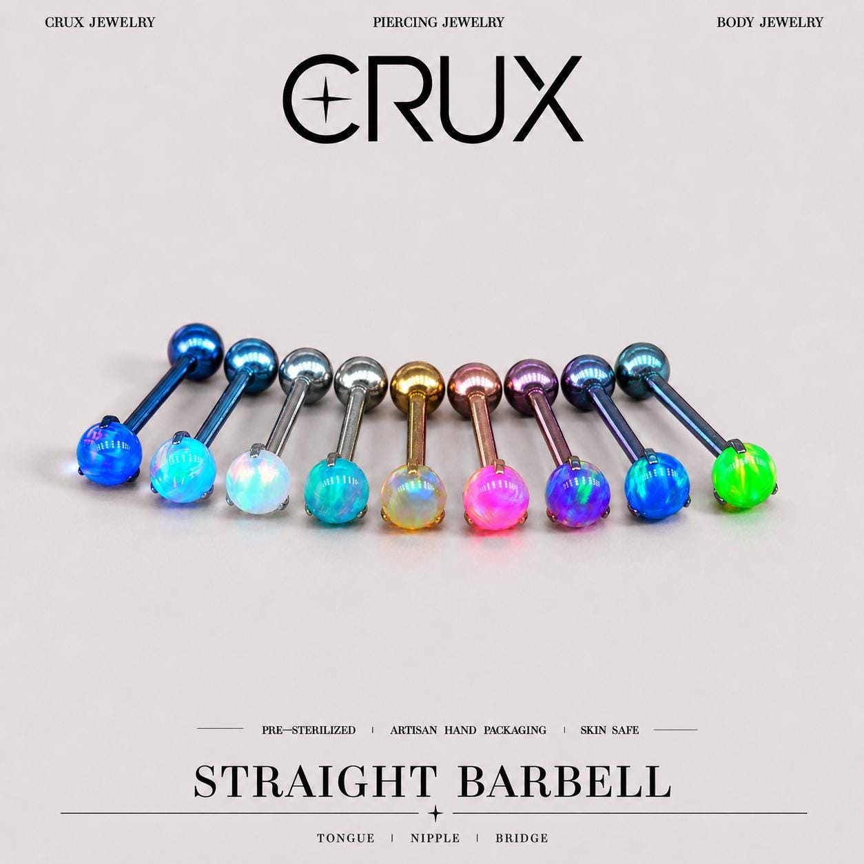 Neon Jelly Titanium Barbell