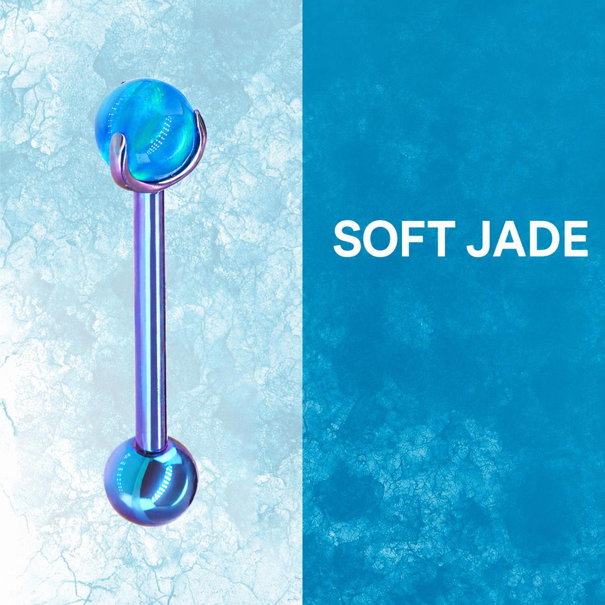 Neon Jelly Titanium Barbell detail 9