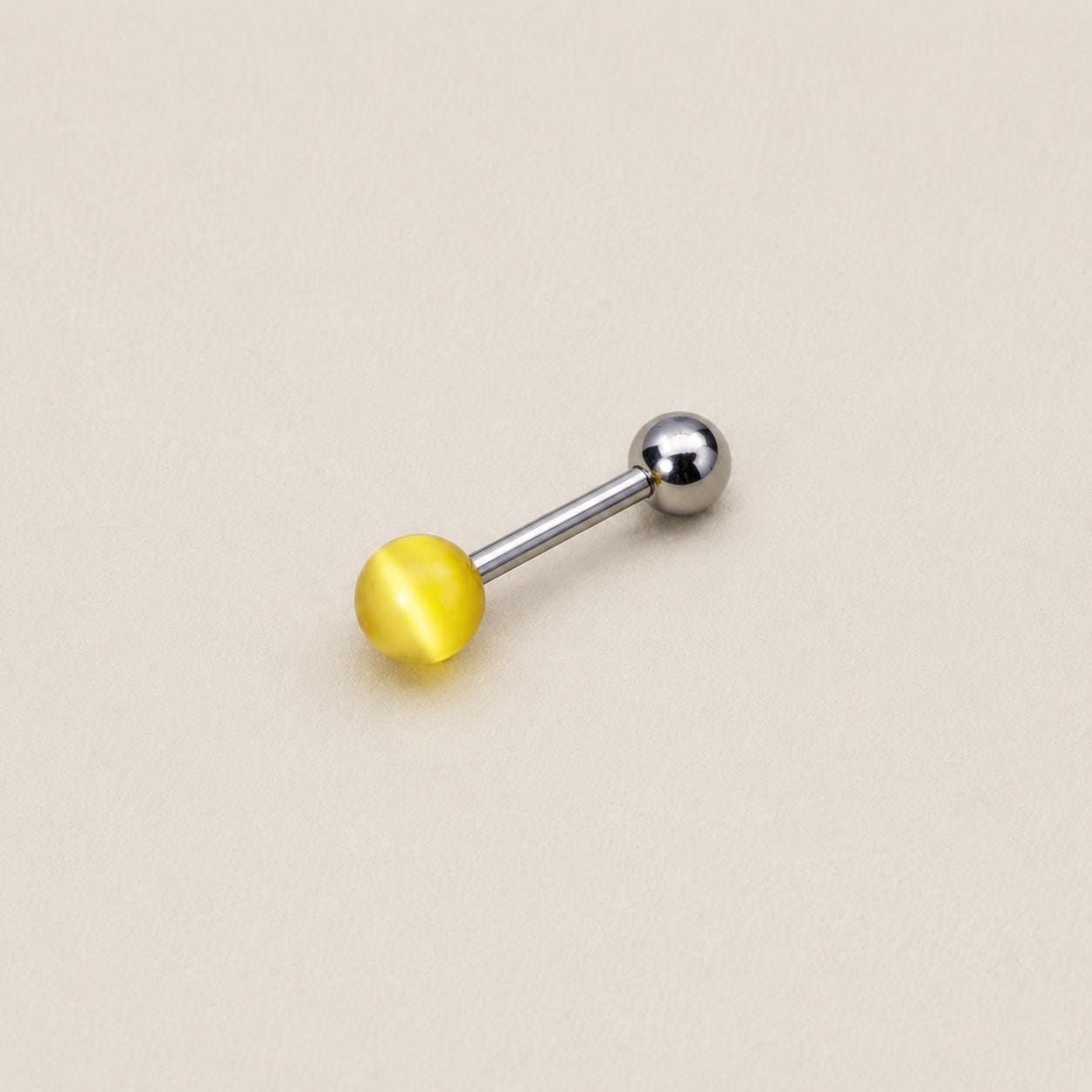 Silky Cat Eye Titanium Barbell detail 10