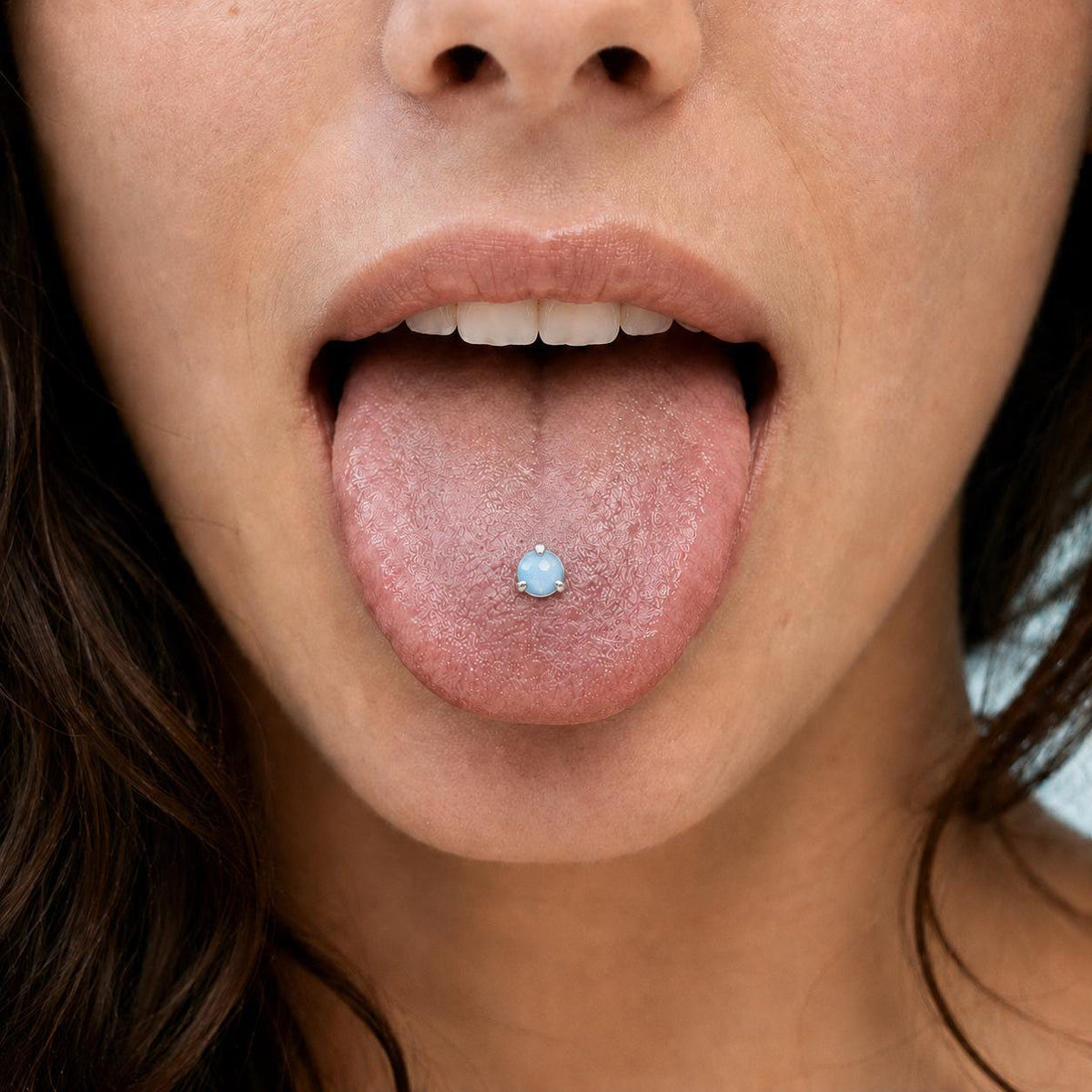 Pastel Opalite Titanium Barbell detail 2