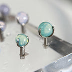 Pastel Opalite Titanium Barbell detail 6