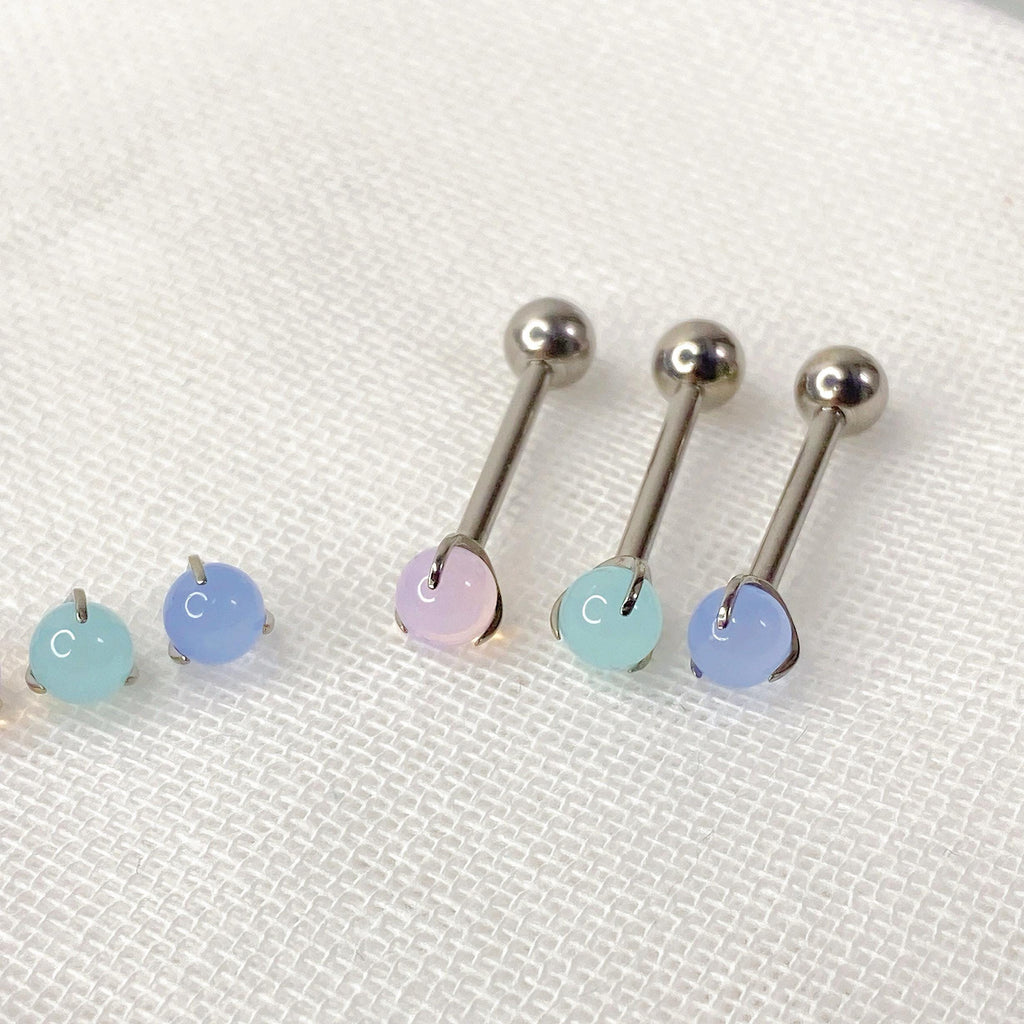 Pastel Opalite Titanium Barbell detail 7
