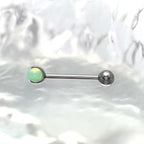 Pastel Opalite Titanium Barbell detail 8