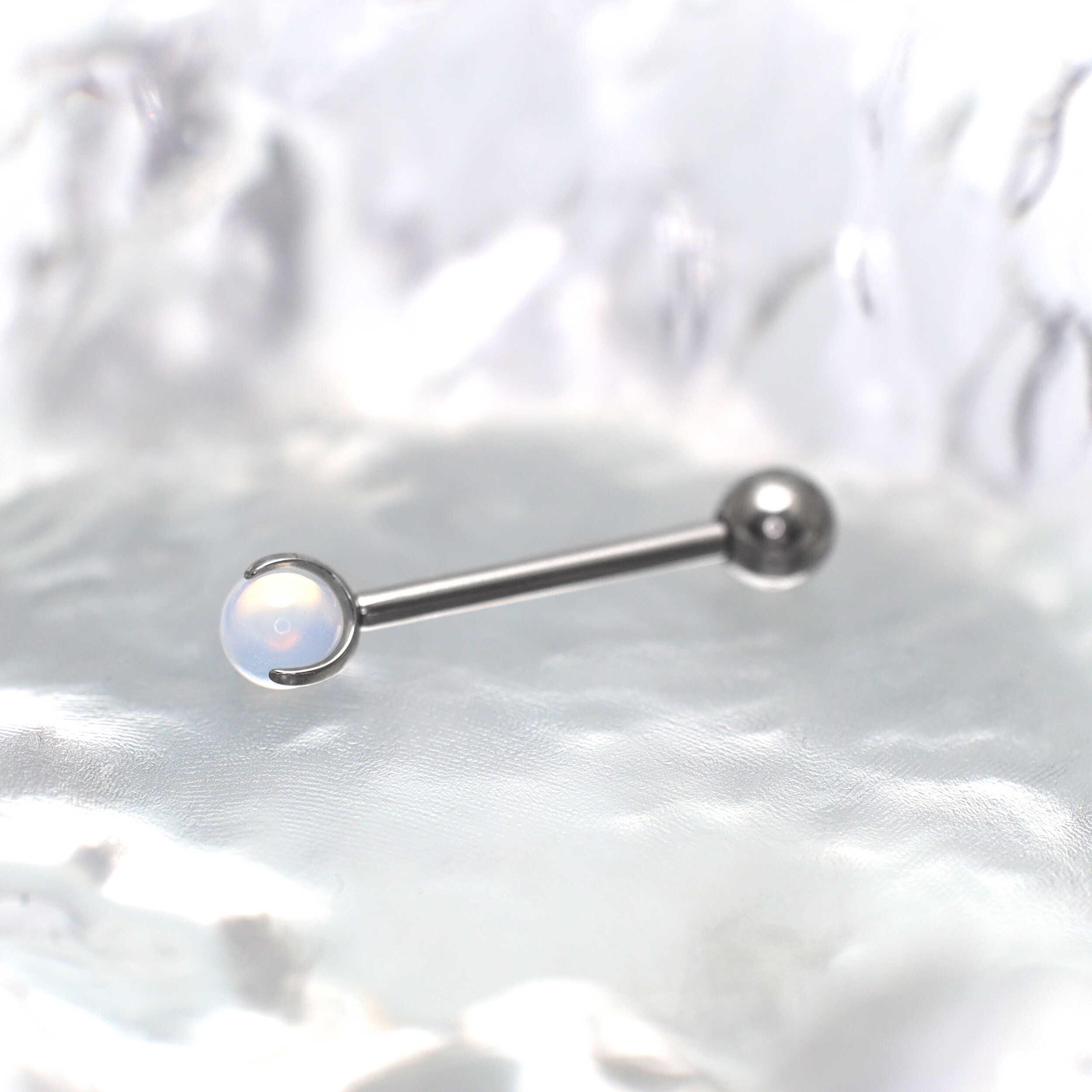 Pastel Opalite Titanium Barbell detail 9
