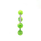 Glitter Resin Titanium Barbell detail 5