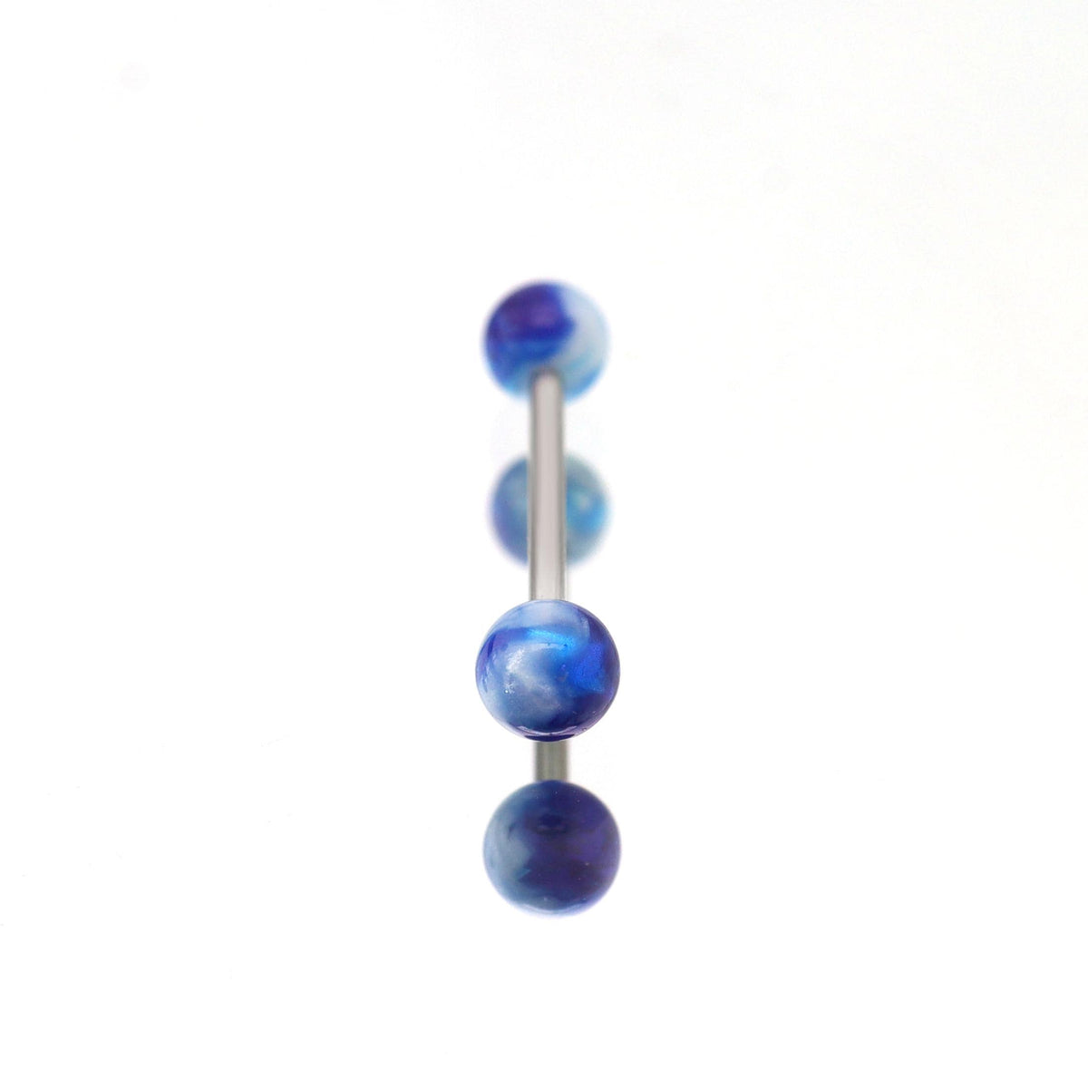 Glitter Resin Titanium Barbell detail 8