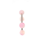 Glitter Resin Titanium Barbell detail 11