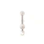 Glitter Resin Titanium Barbell detail 12
