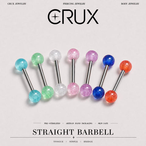 Stardust Glitter Titanium Barbell