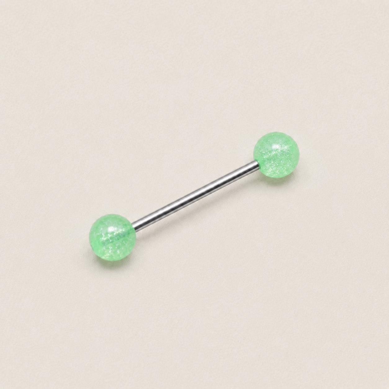 Stardust Glitter Titanium Barbell detail 10