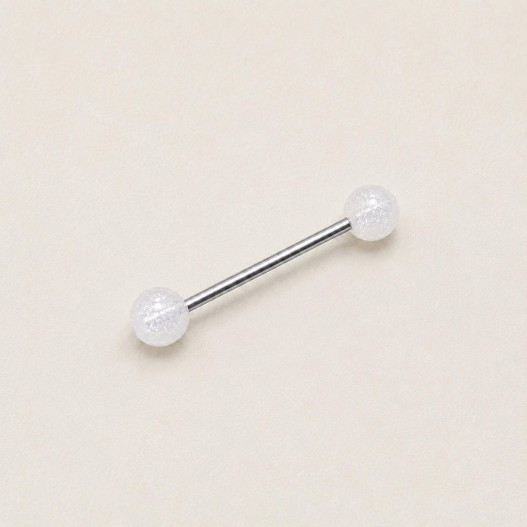 Stardust Glitter Titanium Barbell detail 11