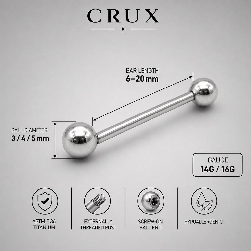 Essential Titanium Barbell detail 11