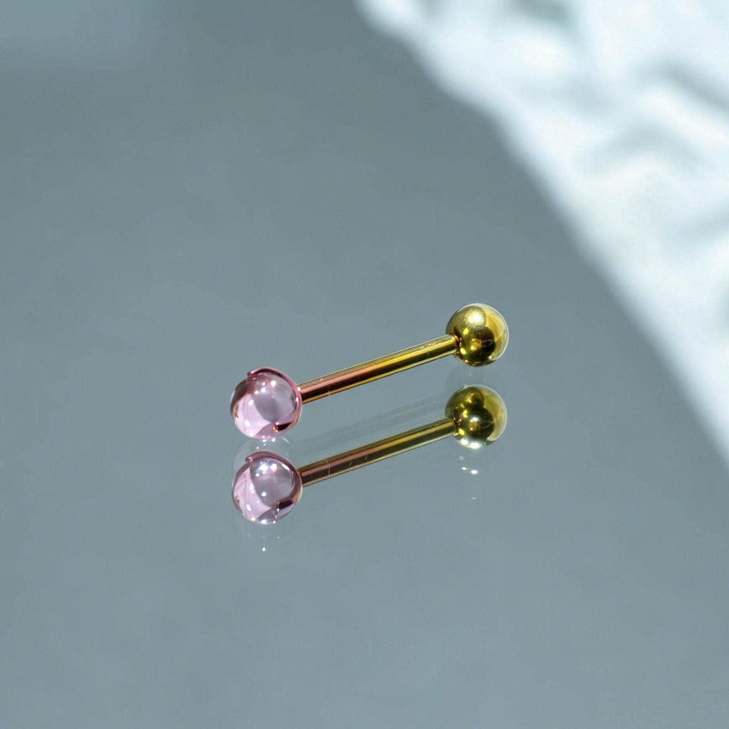 Gradient CZ Titanium Barbell detail 4