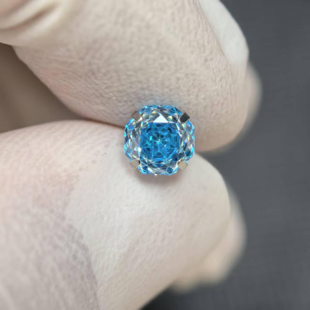 Rose Cut CZ Titanium Barbell detail 14