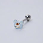 Kawaii Kitty Bear Titanium Barbell detail 9