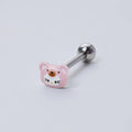 Kawaii Kitty Bear Titanium Barbell detail 10