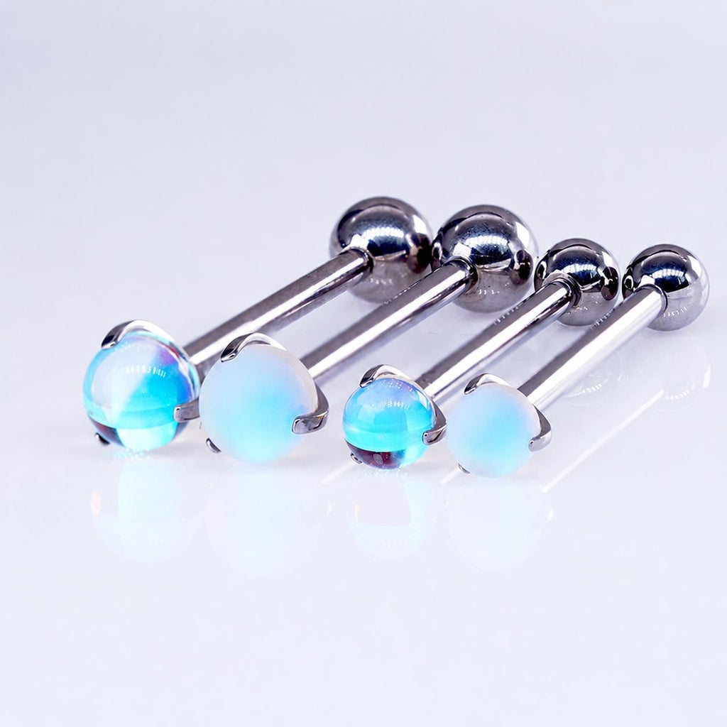 Moonlight Stone Titanium Barbell detail 6