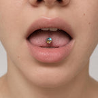 Moonlight Stone Titanium Barbell detail 11