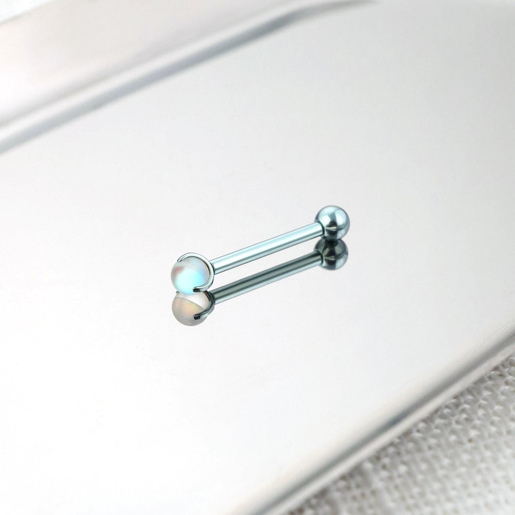 Moonlight Stone Titanium Barbell detail 13